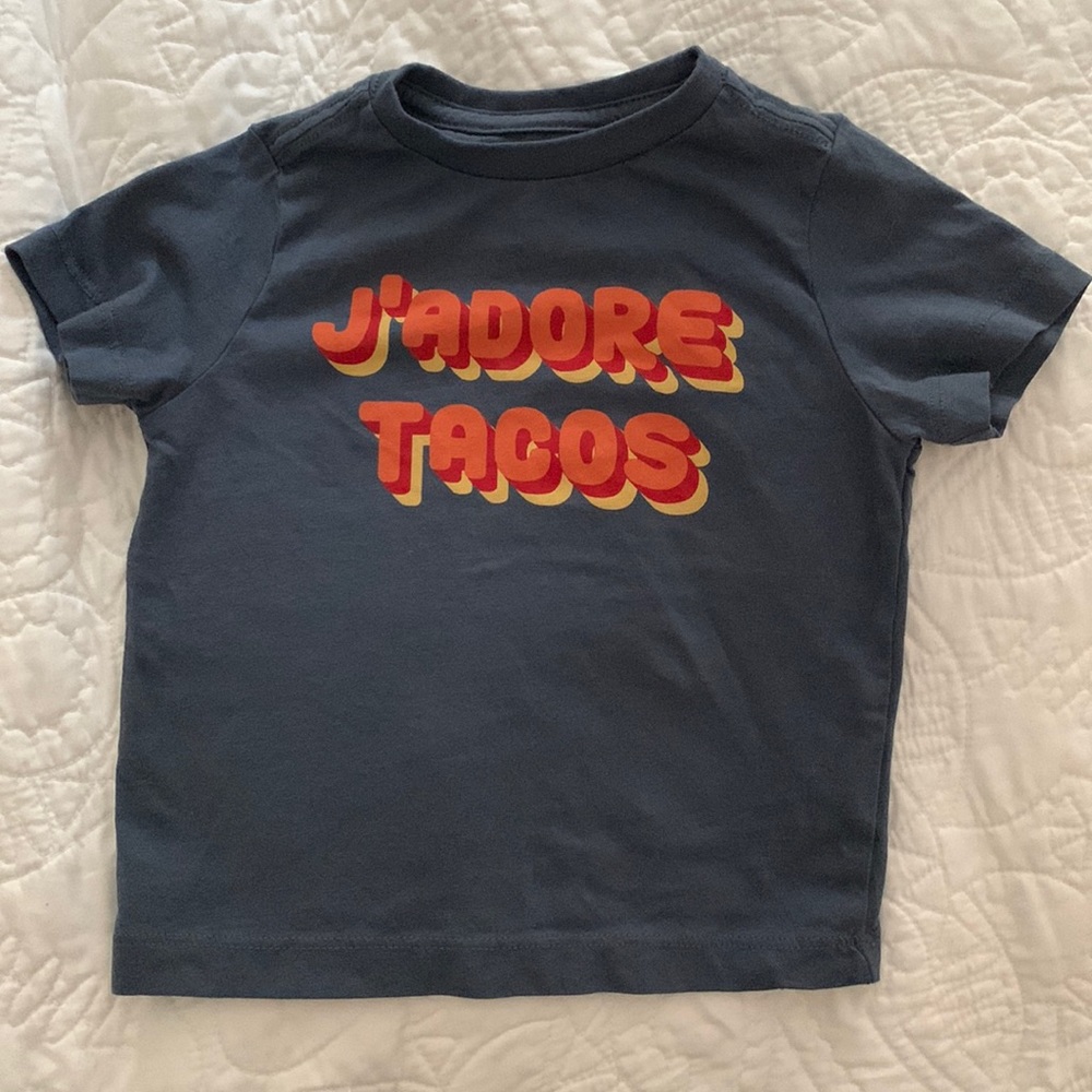 Boys “J’adore tacos” t-shirt